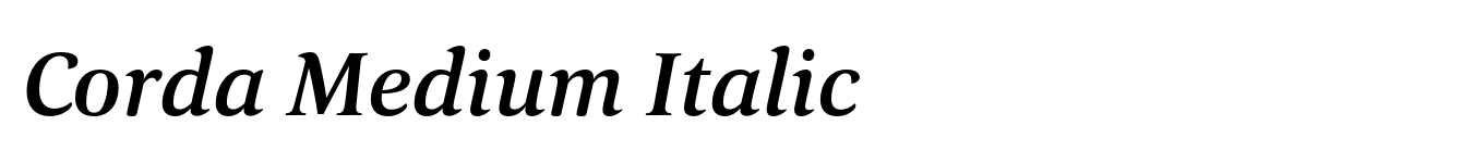 Corda Medium Italic image